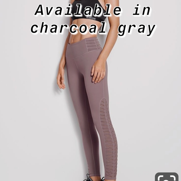 VS gray total knockout twisted pleat mesh legging - Picture 5 of 12